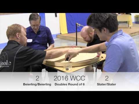 Crokinole 2016 World Championship - Doubles Beierling/Beierling v Slater/Slater