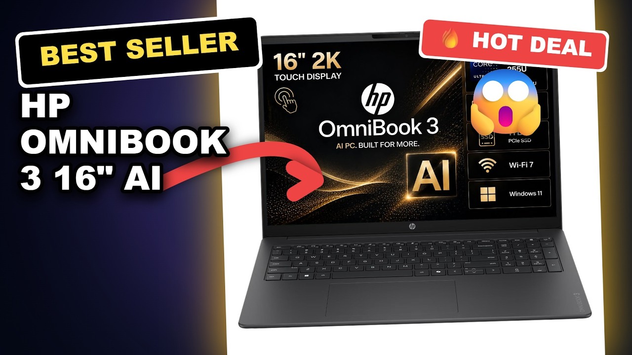 HP OmniBook 3 16" AI Laptop Tested: Is This the Ultimate Productivity Machine?
