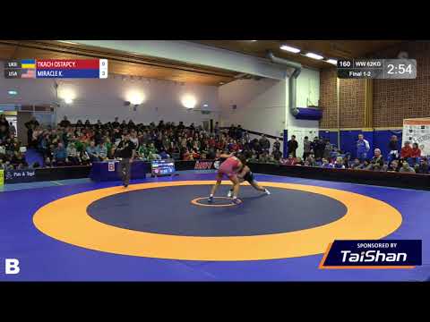GOLD WW - 62 kg: Y. TKACH OSTAPC (UKR) v. K. MIRACLE (USA)