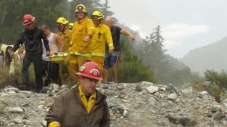 preview picture of video 'Big Falls rescue  6 Sep 2014  Forest Falls CA'