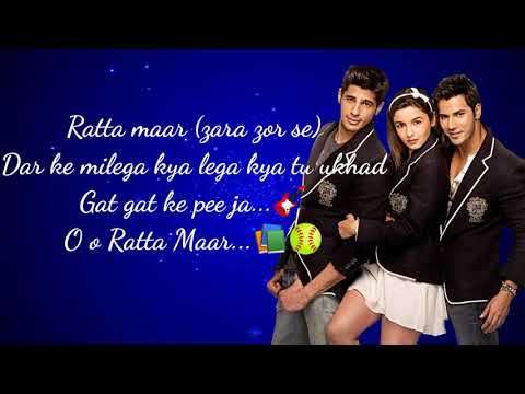 Ratta Maar song lyrics | student of the year | Shefali Alvares  | Vishal Dadlani