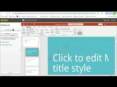 Office Pro 6.5.6 Challenge Lab testout
