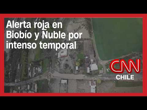 Alerta roja en Biobío y Ñuble por intenso temporal