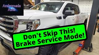 GMC Sierra / Chevy Silverado Brake Service Mode (2019–2025 EPB Maintenance Mode Enter & Exit)
