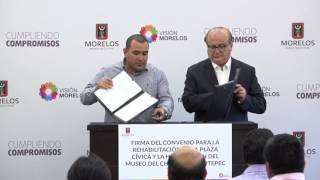 16 millones de pesos para rehabilitar la plaza cívica y habilitar el museo del chinelo en Yautepec.