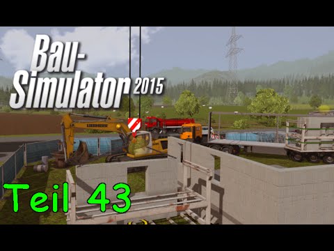 Let's Play Bau Simulator 2015 Teil 43 - Modernes Haus mit Flachdach und großem Teich