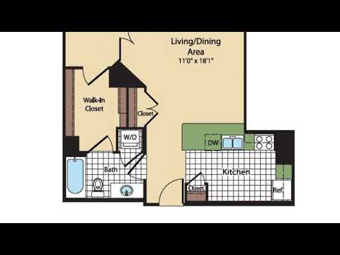 Take a Tour of the Fenwick (1B) Floor Plan