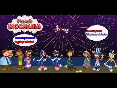 Papa's Mocharia To Go! - All Starlight Jubilee toppings unlocked