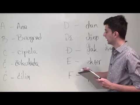 Bosnian/Croatian/Serbian Grammar: Alphabet and Pronunciation