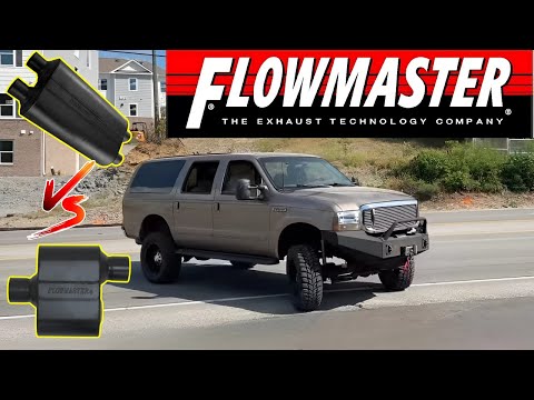 2000-2005 Ford Excursion 5.4L V8 Exhaust Comparison: Flowmaster 50 Series vs Flowmaster Super 10!