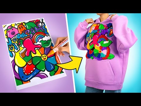 Ozdób bluzę haftem pętelkowym