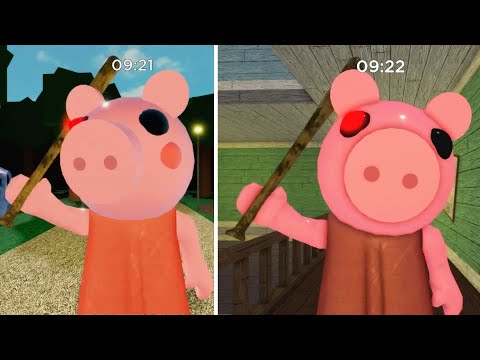 OLD PIGGY VS NEW PIGGY JUMPSCARE - Roblox Piggy New Update