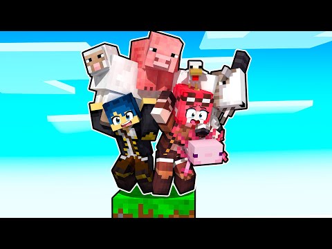 SOPRAVVIVO IN UN BLOCCO CON TUTTI GLI ANIMALI! - MINECRAFT Ep.5