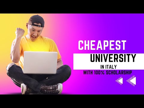 Cheapest university in italy for international students admission 2023-24 with 100% scholarship