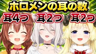 ホロメンの耳の数とケモ耳について語るわため【角巻わため/ホロライブ切り抜き】