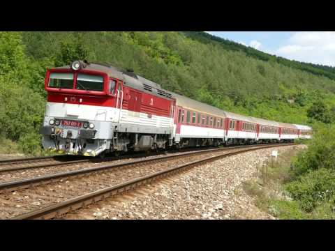 ZSSK 757 with passenger train