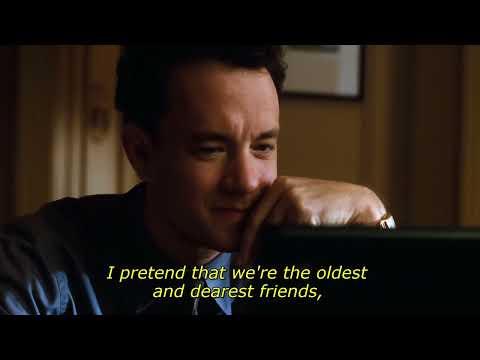 You've Got Mail • movie • Patricia hurries, Joe reads Kathleen's email • On the streets of New York