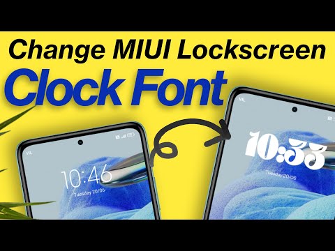 Change The Clock Font Of Your MIUI Lockscreen | For All Xiaomi/Redmi/POCO | Magisk Module