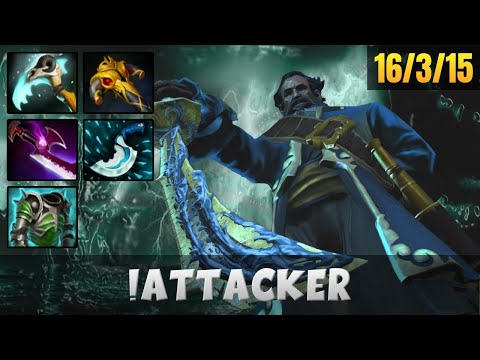 ATTACKER Kunkka MID LANE Gameplay WITH 16 KILLS | Dota 2 Full Game