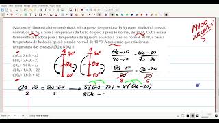 Certa Escala Termométrica Adota Os Valores - 20 E 280