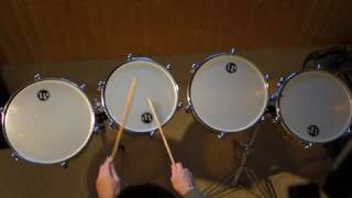 Video thumbnail for Timbales LP 12“ & 13“ comparison Steel and Brass by cisum8
