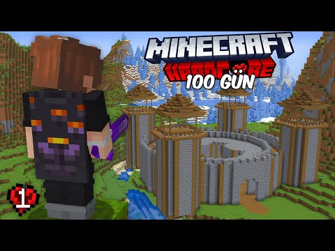 Minecraft HARDCORE'da 100 GÜN Geçirdim. | Hardcore #1