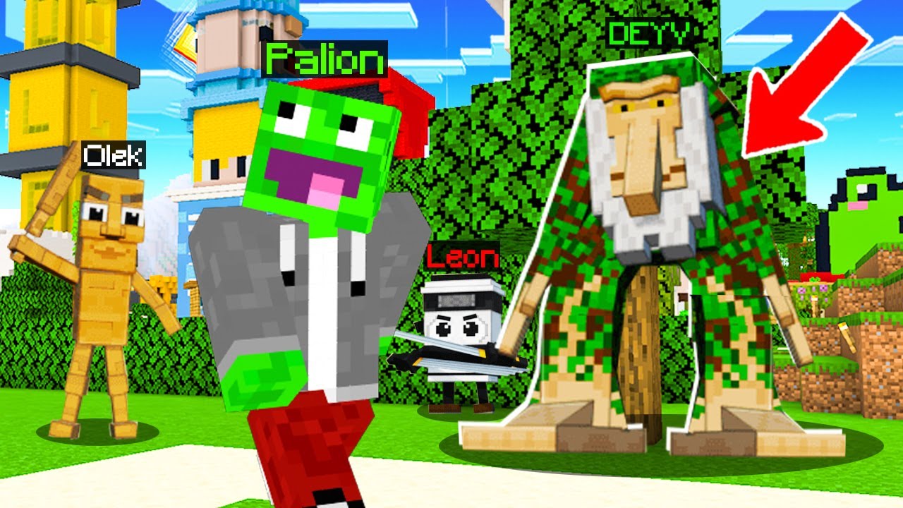 NAJLEPSZY CHOWANY JAKO BRAINROT z CAŁYM PALIONOWEM w Minecraft! (z Palion, Olek, Leon)