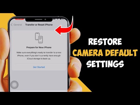 How to Reset Restore Camera Default Settings on iPhone