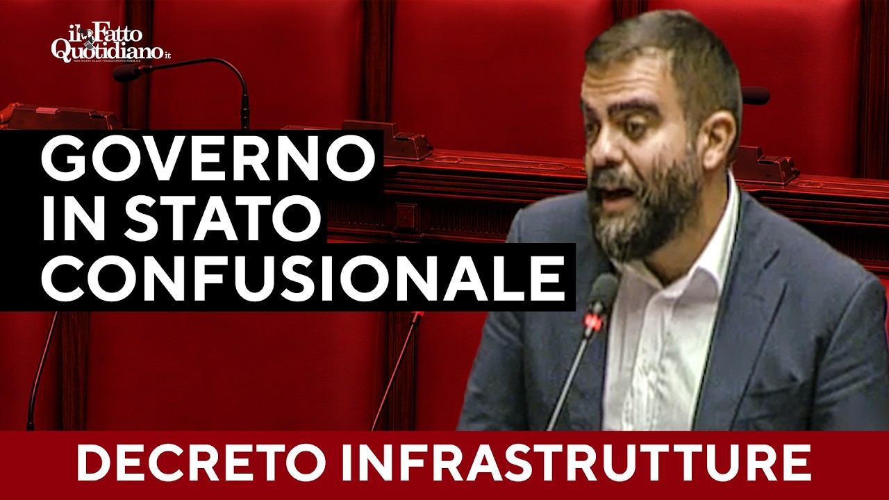 “Siete in stato confusionale”: Grimaldi travolge il governo sul decreto Infrastrutture