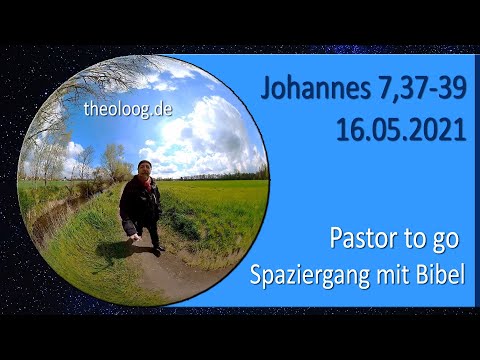 Spaziergang mit Bibel: Johannes 7,37-39 am Sonntag Exaudi 2021 in Lemgo, Lieme