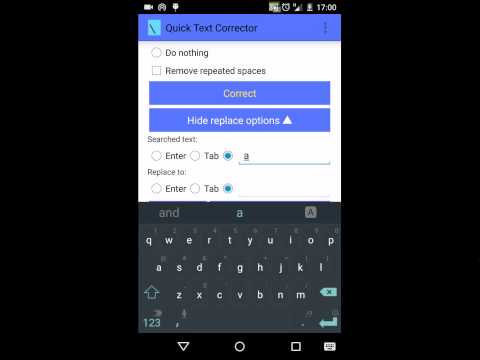 Quick Text Corrector Video