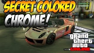 GTA 5 Online - How To Get A Colored Chrome Paint Job!