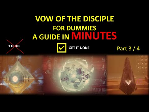 Destiny 2: VOW OF THE DISCIPLE RAID EXHIBITION - GUIDE IN MINUTES FINALLY FINISH IT! PART 3/4