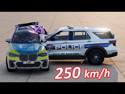Police cars BMW X7 vs Ford Explorer