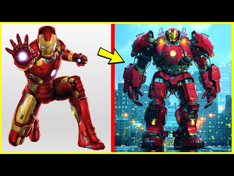AVENGERS but GIANT ROBOT VENGERS 🔥 All Characters (marvel & DC) 2024