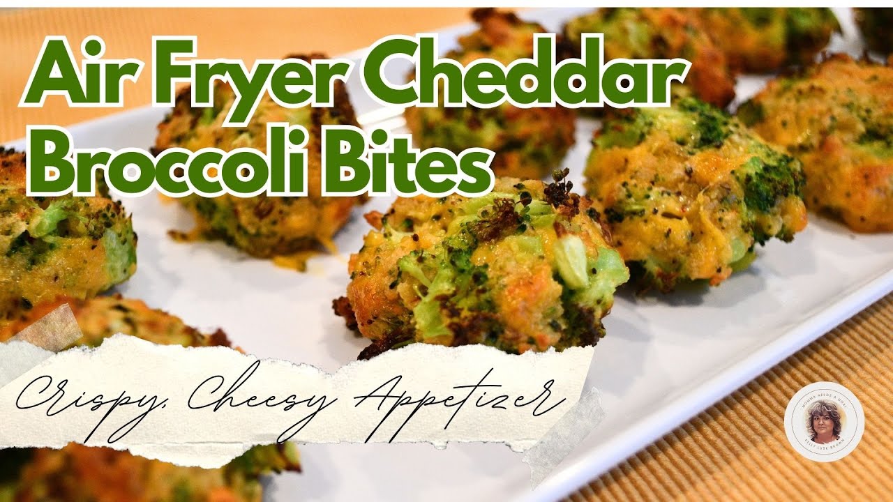 Air Fryer Cheddar Broccoli Bites | Crispy, Cheesy & Easy Snack or Appetizer