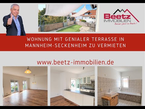 2 Zimmer Wohnung mit traumhafter Terrasse in Mannheim-Seckenheim
