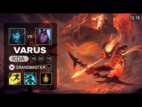 Varus vs Kalista ADC - KR Grandmaster - Patch 12.19 Season 12