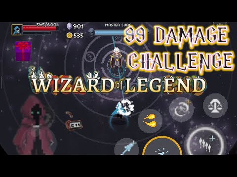 THIS GAME IS HARD ( 99 DAMAGE CHALLENGE ) WIZARD OF LEGEND!