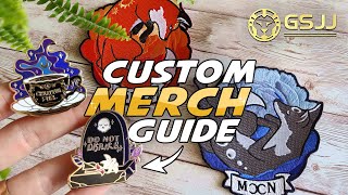 How to get custom Enamel Pins, Embroidery Patches for ETSY & Artist Alley 🌟 GS-JJ
