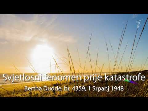Bertha Dudde br. 4359 Svjetlosni fenomen prije katastrofe