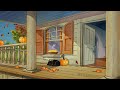 1948 Sitting On A Porch On An Autumn Morning Fall Oldies Playing In Another Room 11 Hours ASMR