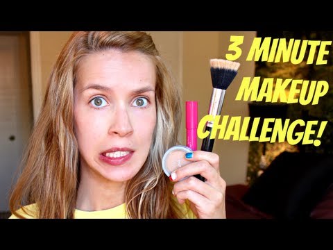 3 MINUTE MAKEUP CHALLENGE + How I would ACTUALLY do it! | LeighAnnSays