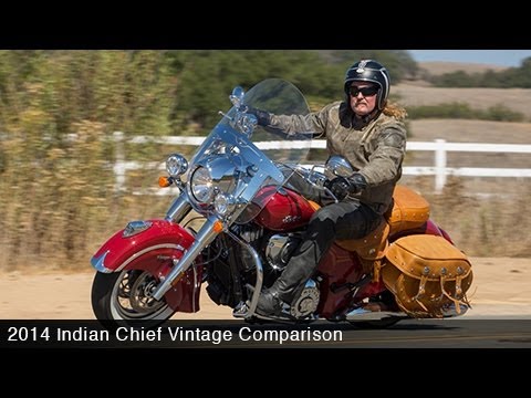 2014 Indian Chief Vintage Vs. Harley Heritage Softail Part 1 - MotoUSA