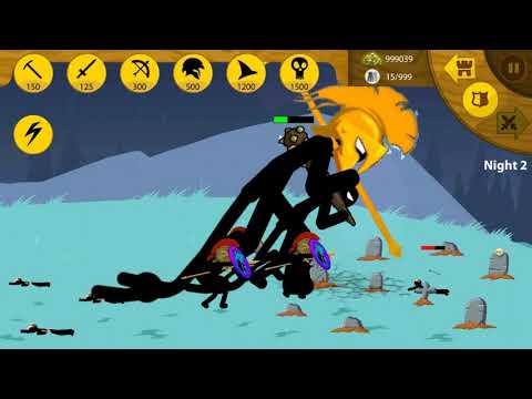 Golden Head Spearton Vs Enemy Zombie Unite Fighting