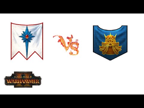 Total War Warhammer 2 High Elves vs Dwarf (RTK Aura of Death)