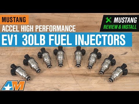 1987-2004 Mustang V8 Accel High Performance EV1 30lb Fuel Injectors Review & Install