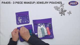 PA405 – 3 Piece Jewelry Makeup Pouches | Yazzii Travel Bag