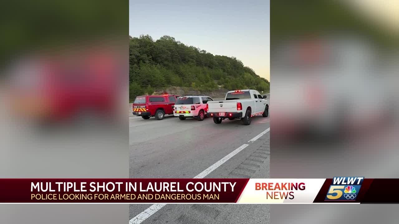 Multiple people shot near I-75 in southeastern Kentucky; suspect still at large