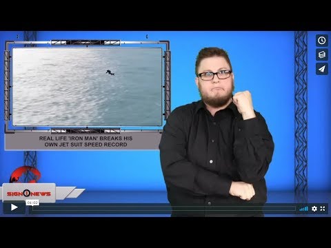 Real life 'Iron Man' breaks his own jet suit speed record (ASL - 11.16.19)